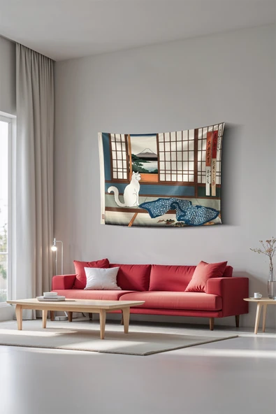 Medi Home Cat Duvar Halısı Duvar Örtüsü - Resim 2