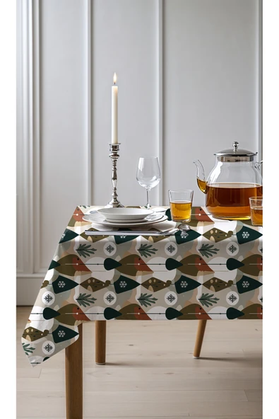 Medi Home Exclusive Series Polar Kadife Dokulu Dertsiz Masa Örtüsü ürün görseli 1