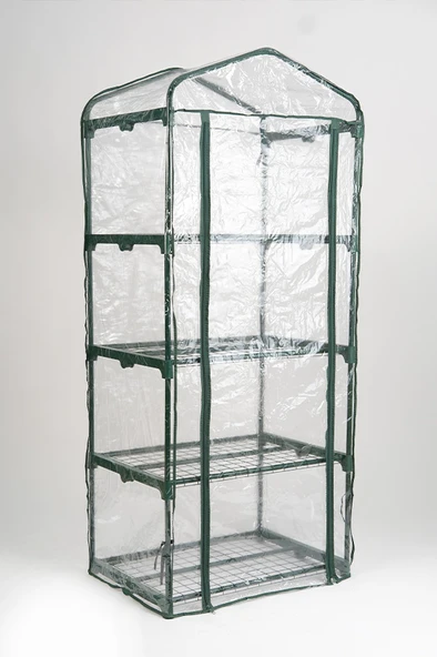 Katlanabilir 4 Katlı Mini Balkon Bahçe Serası ürün görseli 1