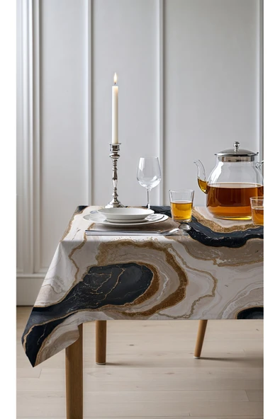 Medi Home Exclusive Series Solıs Kadife Dokulu Dertsiz Masa Örtüsü ürün görseli 1