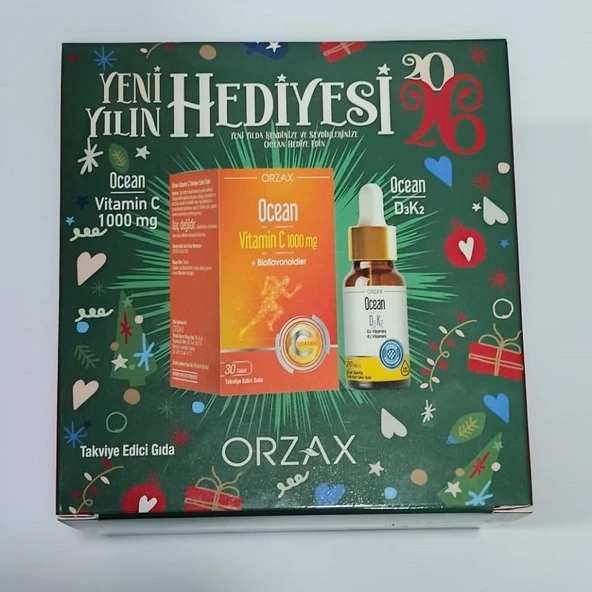 Ocean Yılbaşı Seti - Vitamin C 1000 30 Tablet + D3K2 Damla 20 ml ürün görseli 1