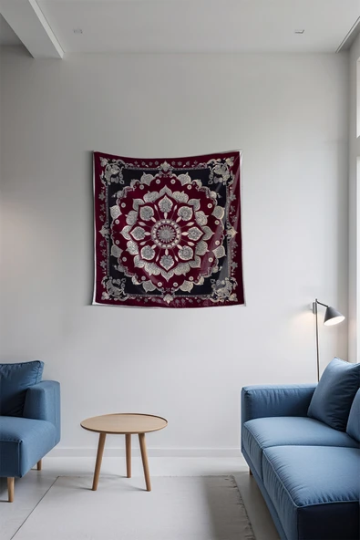 Medi Home SERTUM MANDALA DUVAR HALISI DUVAR ÖRTÜSÜ TAPESTRY ürün görseli 1