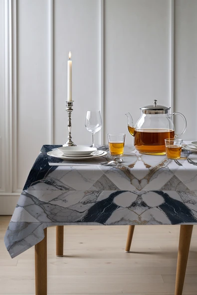 Medi Home Exclusive Series Clarıty Kadife Dokulu Dertsiz Masa Örtüsü ürün görseli 1