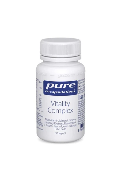Pure Encapsulations Vitality Complex 30 Kapsül - SKT:02/2026 ürün görseli 1