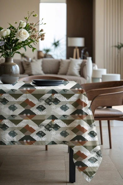 Medi Home Exclusive Series Harmonı Kadife Dokulu Dertsiz Masa Örtüsü - Resim 2