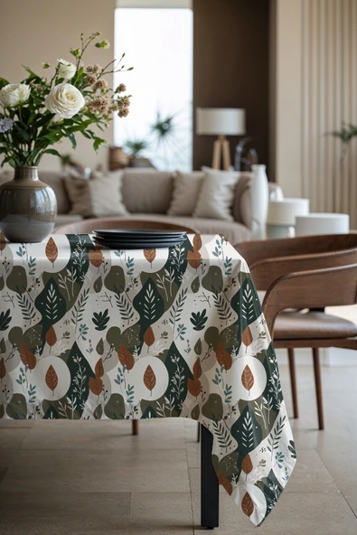 Medi Home Exclusive Series Heal Kadife Dokulu Dertsiz Masa Örtüsü - Resim 2