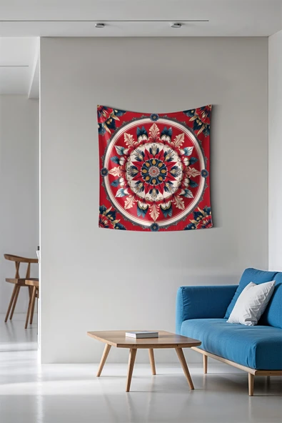 Medi Home UNIVERSE MANDALA DUVAR HALISI DUVAR ÖRTÜSÜ TAPESTRY - Resim 2
