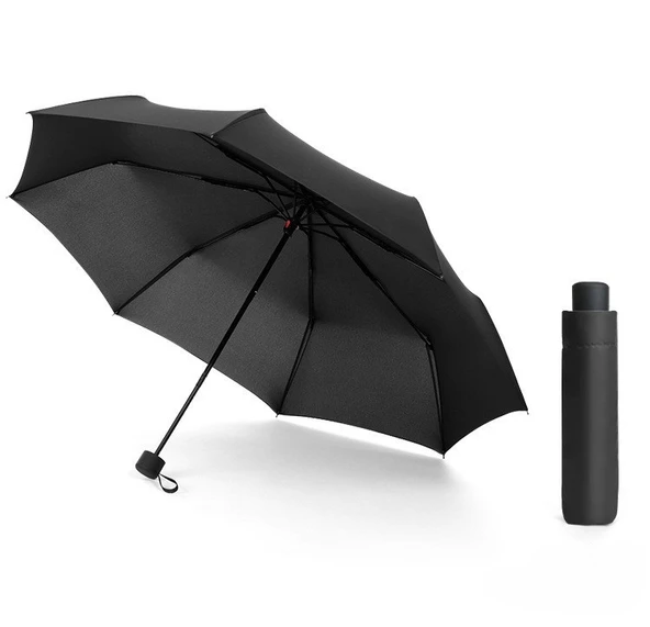 Mini Çanta Boy Bayan Şemsiyesi Sarı Manuel Şemsiye ürün görseli 1