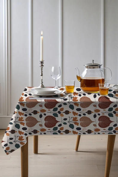 Medi Home Exclusive Series Amber Kadife Dokulu Dertsiz Masa Örtüsü ürün görseli 1