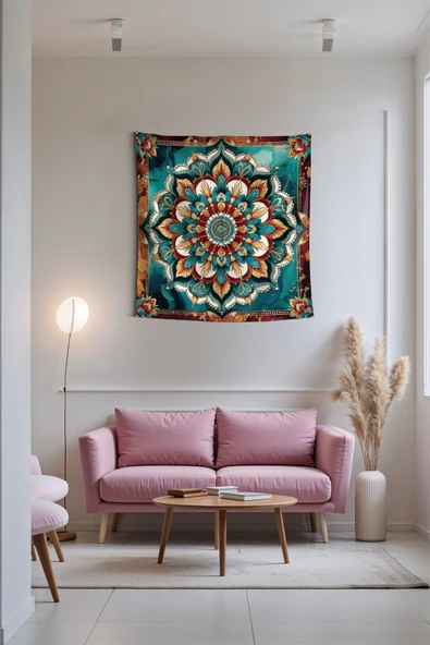 Medi Home NEBULA MANDALA DUVAR HALISI DUVAR ÖRTÜSÜ TAPESTRY ürün görseli 1