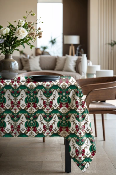 Medi Home Exclusive Series Lux.kadife Dokulu Dertsiz Masa Örtüsü - Resim 2