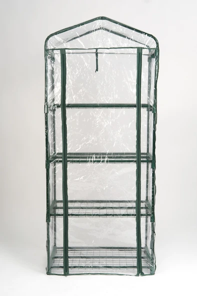 Katlanabilir 4 Katlı Mini Balkon Bahçe Serası - Resim 3