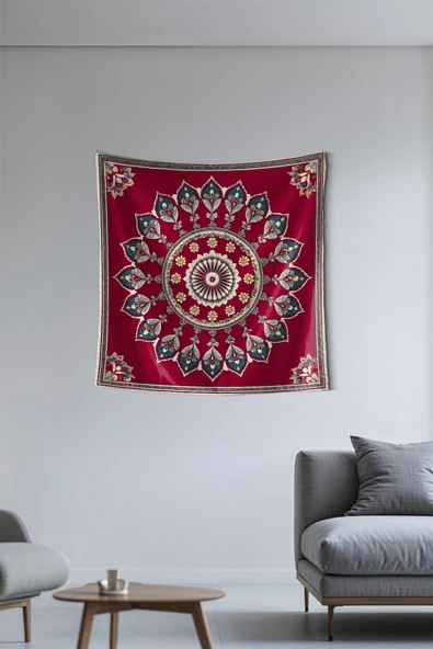 Medi Home NOVA MANDALA DUVAR HALISI DUVAR ÖRTÜSÜ TAPESTRY - Resim 3