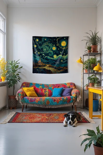 Medi Home Castle Duvar Halısı Duvar Örtüsü ürün görseli 1