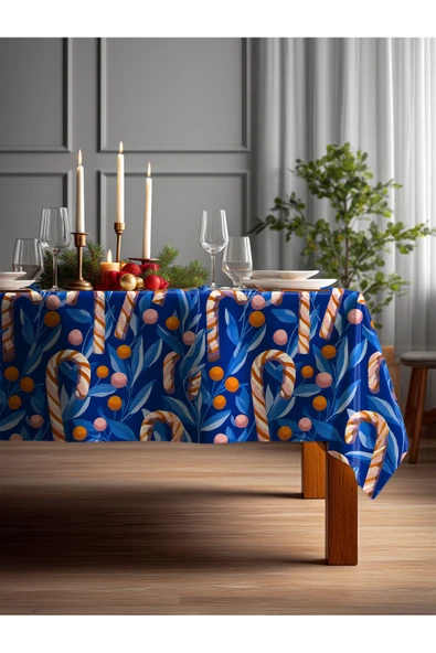 Medi Home Yılbaşı Nordic Geyik Deseni Masa Örtüsü ürün görseli 1