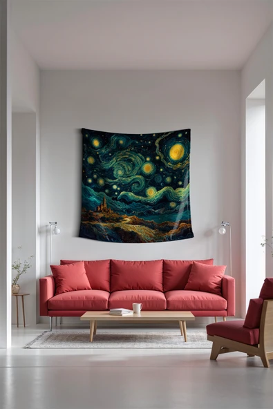 Medi Home Castle Duvar Halısı Duvar Örtüsü - Resim 2