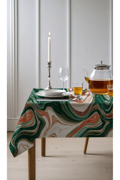 Medi Home Exclusive Series Sılken Kadife Dokulu Dertsiz Masa Örtüsü ürün görseli 1