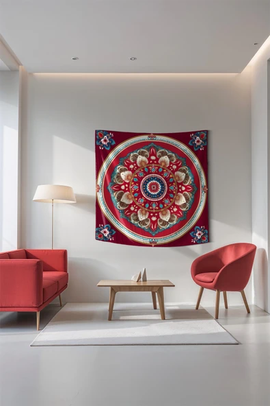 Medi Home GRACEFUL MANDALA DUVAR HALISI DUVAR ÖRTÜSÜ TAPESTRY ürün görseli 1