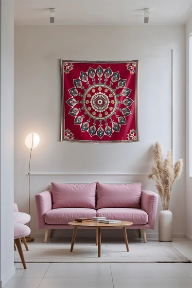 Medi Home NOVA MANDALA DUVAR HALISI DUVAR ÖRTÜSÜ TAPESTRY ürün görseli 1