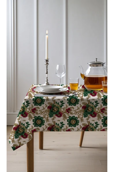 Medi Home Exclusive Series Luster Kadife Dokulu Dertsiz Masa Örtüsü ürün görseli 1