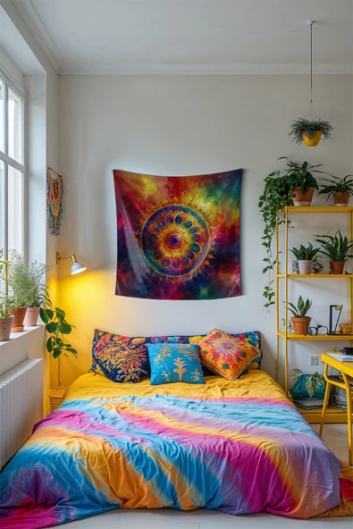 Medi Home NEXUS MANDALA DUVAR HALISI DUVAR ÖRTÜSÜ TAPESTRY ürün görseli 1
