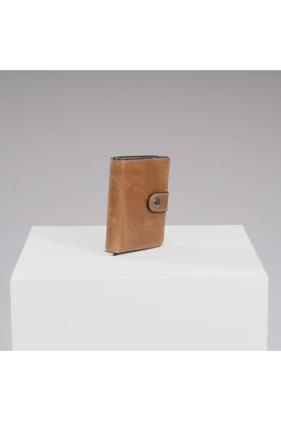DEERDERİ Thyke Vintage Deri Cüzdan Kartlık - Resim 4