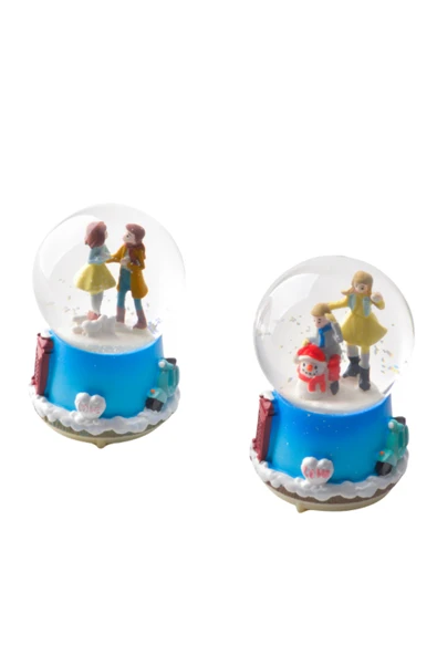 Tohana Winter Temalı Maxi Orta Boy Işıklı Müzikli Kar Küresi Yılbaşı Hediyesi - Resim 5