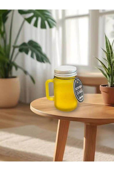 Dörtel Tedarik Kokulu Dekoratif Mum Kavanoz Bardak Şeklinde Mum ürün görseli 1