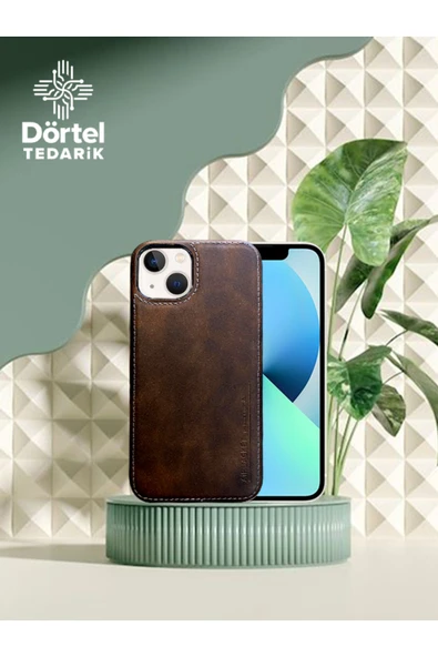 DEERDERİ Juno İphone Hakiki Deri Koruyucu Kılıf Iphone 13/14/15 ürün görseli 1
