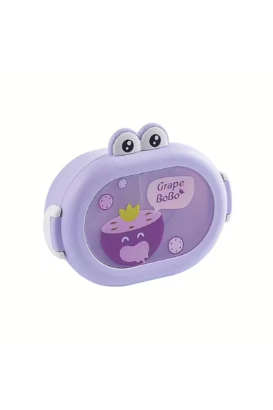 Dörtel Tedarik Karikatür Öğle Yemeği Kutusu, Okulda Gençler ve Çocuklar için Taşınabilir 2 Bölmeli Saklama Kabı ürün görseli 1