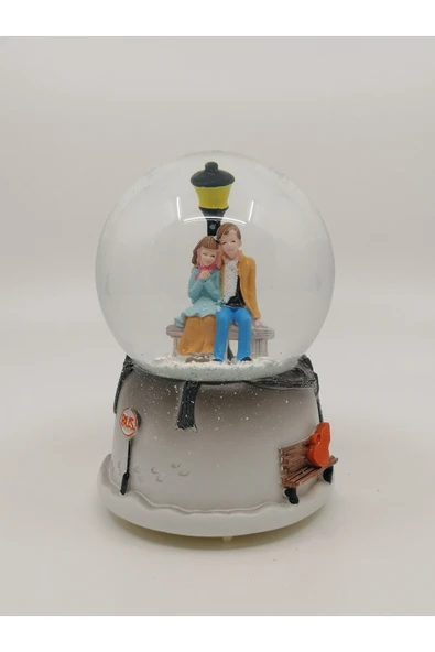 Tohana Orta Boy Işıklı Müzikli Kar Küresi - Resim 3