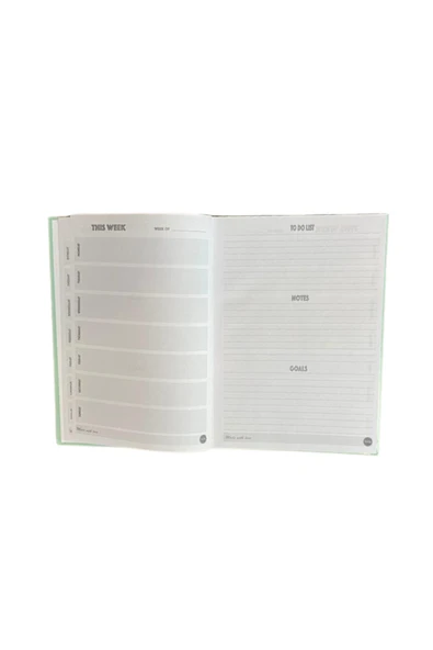 Dörtel Tedarik “You Complete Me” Mottolu Avakadolu Planner Planlayıcı Defter Zamansız Ajanda - Resim 3