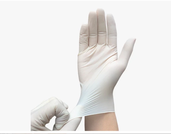 Eldiven Latex Eldiven Muayene Eldiveni M/L 30 Adet - Resim 2