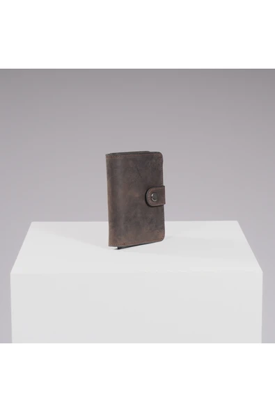 DEERDERİ Thyke Vintage Deri Cüzdan Kartlık - Resim 3