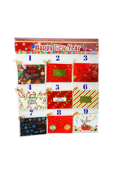 Bam Yılbaşı Kartı Hediye Kartı 1721 12X8,5 cm - Resim 2