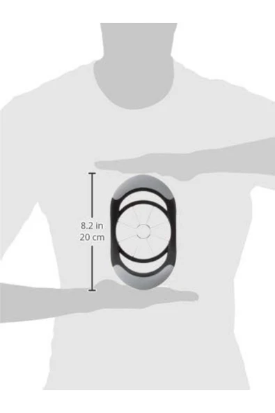 Tohana Kolay Tutuşlu Eşit Elma Dilimleyici Siyah - Resim 4