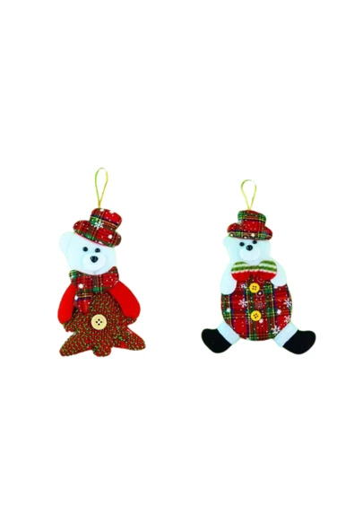 Bam Figürlü Tekstil Yılbaşı Süsü Çam Ağacı Süsü 1741 - Resim 7