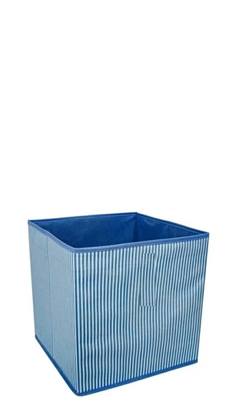 Çok Amaçlı Dolap İçi Düzenleyici Kutu - Mavi Çizgili ürün görseli 1