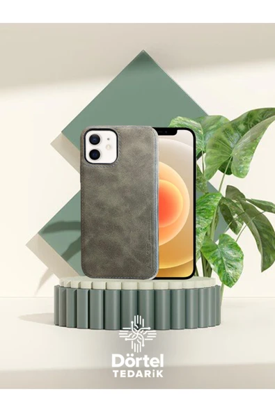DEERDERİ Juno İphone Hakiki Deri Koruyucu Kılıf Iphone 12/12 Pro Uyumlu ürün görseli 1