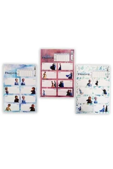 KESKİN COLOR Keskin Color Frozen Iı Okul Etiketi Ders Programlı 3 Lü 220130-92 ürün görseli 1