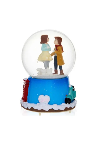 Tohana Winter Temalı Maxi Orta Boy Işıklı Müzikli Kar Küresi Yılbaşı Hediyesi ürün görseli 1
