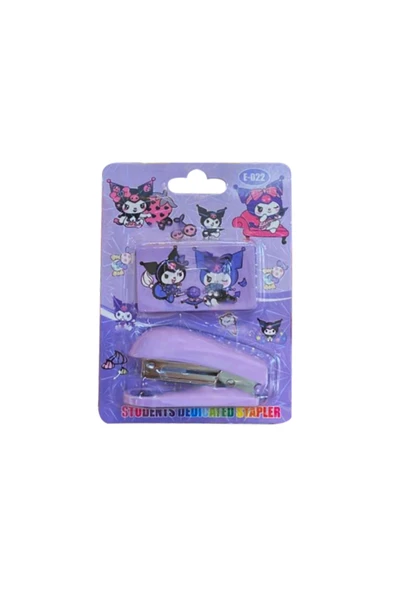 Dörtel Tedarik Kuromi Temalı Mozaik Boyama Seti, Bant Kesme Makinesi, Ataş Seti, Zımba Seti Mor - Resim 2