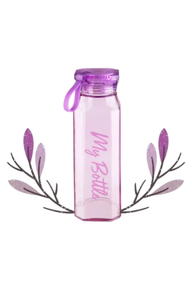 Dörtel Tedarik My Bottle Köşe Cam Matara 500 ML - Renk Seçenekli - Resim 3