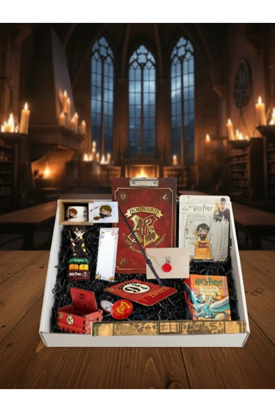 Dörtel Tedarik Harry Potter Hediye Seti Hogwarts Premium Koleksiyon Kutusu|Büyücü Asası, Gizli Kasa ve Daha Fazlası ürün görseli 1