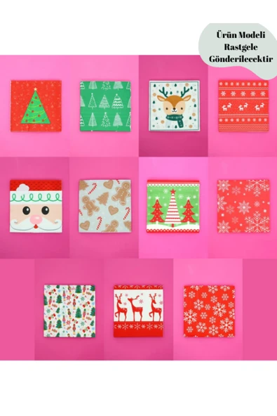 Bam Yılbaşı Desenli Peçete 20 Adet 1709 ürün görseli 1