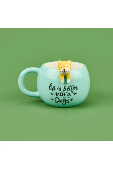 Tohana 3D Sarkan Sevimli Hayvan Figürlü Seramik Kupa ürün görseli 1