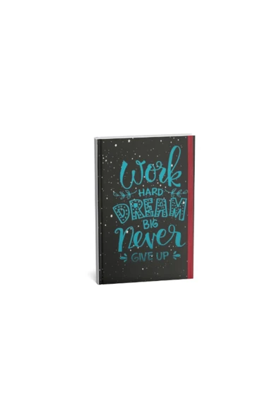 Dörtel Tedarik Dream Big Mottolu Sert Karton Kapaklı Çizgisiz Defter Zamansız Ajanda - Resim 4