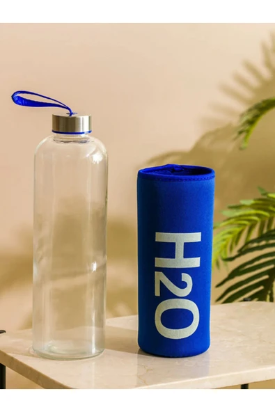 Tohana H2o Kılıflı Cam Matara 750 ML - Resim 3