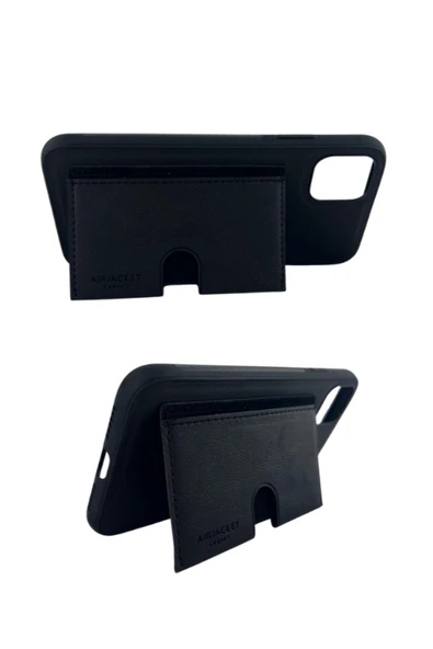 DEERDERİ Kartlıklı Tutacaklı İphone Hakiki Deri Koruyucu Kılıf Iphone 13 Pro - Resim 3