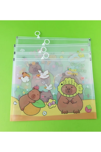 Dörtel Tedarik Capybara Tasarımlı A4 Dosya 1893 - Resim 2